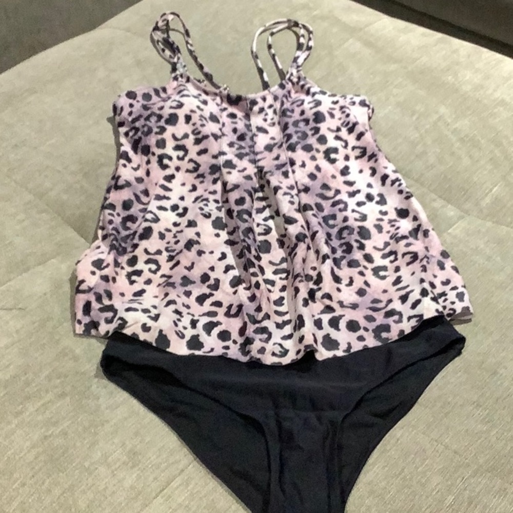 Leopard print tankini